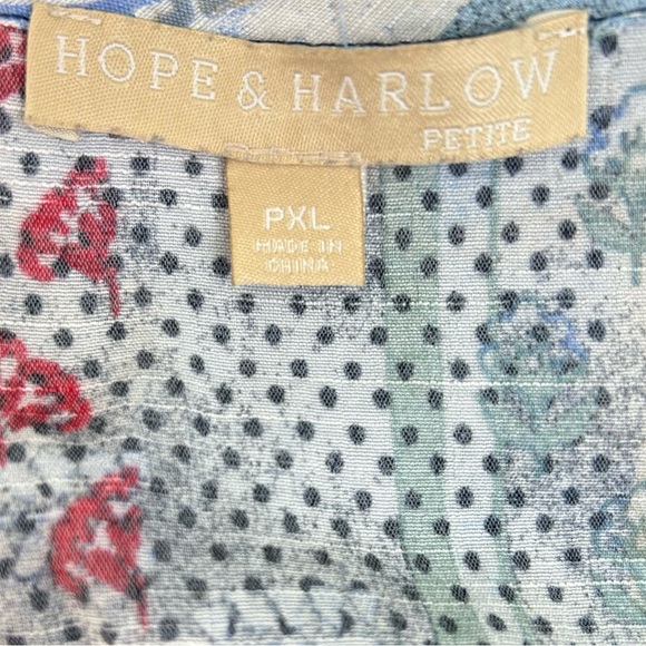 Hope & Harlow Multicolored Sleeveless Peasant Top - Picture 8 of 11